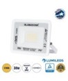 GLOBOSTAR® ATLAS 61415 Προβολέας LED 30W 3450lm 120° AC 220-240V Αδιάβροχο IP67 Θερμό Λευκό 2700K - Lumileds SMD Chip - TÜV Rheinland Certified - Λευκό Ματ - Μ16 x Π2.5 x Υ12.5cm - 5 Χρόνια Εγγύηση